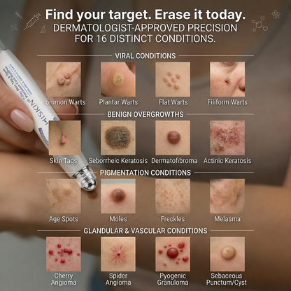 𝐇𝐈𝐒𝐊𝐈𝐍®👩‍⚕️👩‍⚕️𝟕-𝐃𝒂𝘆 𝐒𝗸𝐢𝐧 𝐓𝒂𝗴 & 𝐒𝐩𝙤𝐭 𝐄𝐫𝒂𝐬𝙚𝐫 Painless & Scar-Free Advanced Imperfection Removal Rollerball Pen