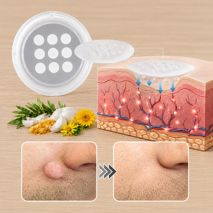 🎉𝑯𝒊𝒔𝒌𝒊𝒏® 2-in-1 Microneedle & Hydrocolloid Patch | Removes raised moles, acne, flat warts, and skin tags | Helps improve wrinkles, scars, and blemishes | Invisible patches for face and body
